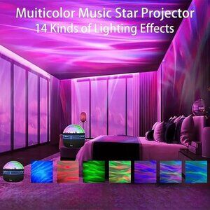 Galaxy 14 pattern Remote Projector Colors Nebula Moon Ambient Party Mood lights